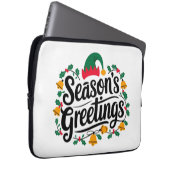 Weihnachtsgrüße Laptopschutzhülle (Vorne Rechts)