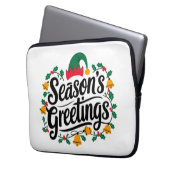 Weihnachtsgrüße Laptopschutzhülle (Vorderseite Links)