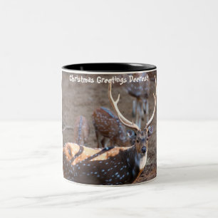 Weihnachtsgrüße Liebste Zweifarbige Tasse