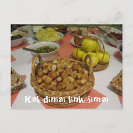 Weihnachtsgrüße Litauische Postkarte