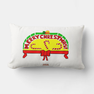 Weihnachtsgrüße Lumbar Pillow Lendenkissen