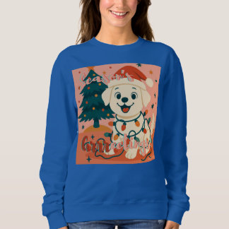 Weihnachtsgrüße! Lustiger Weihnachtsmann-Hund Sweatshirt