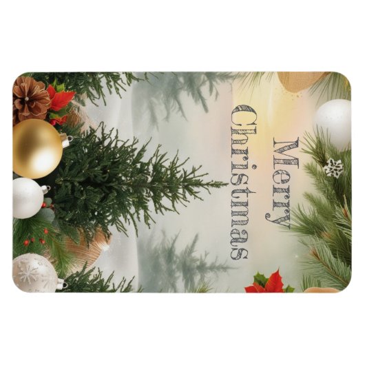 Weihnachtsgrüße Magnet (Horizontal)