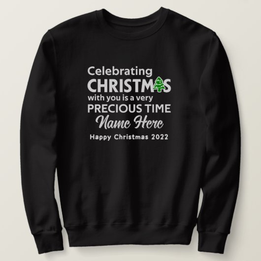 Weihnachtsgrüße Männer Sweatshirt ALCM201 (Design vorne)