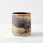 Weihnachtsgrüße Mein alter Bohne Zweifarbige Tasse (Mittel)