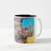 Weihnachtsgrüße Mein alter Bohne Zweifarbige Tasse (VorderseiteRechts)