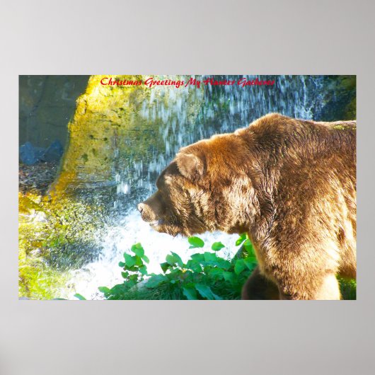 Weihnachtsgrüße Mein Jäger Gatherer Poster (Vorne)