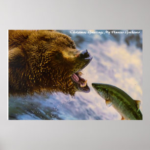 Weihnachtsgrüße Mein Jäger Gatherer Poster