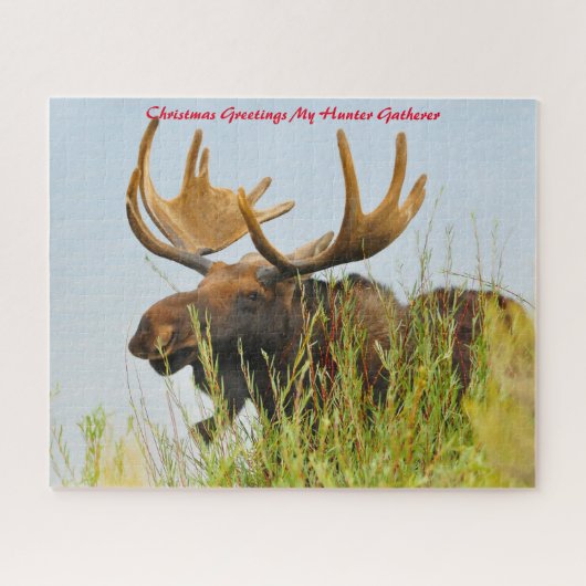 Weihnachtsgrüße Mein Jäger Gatherer Puzzle (Horizontal)