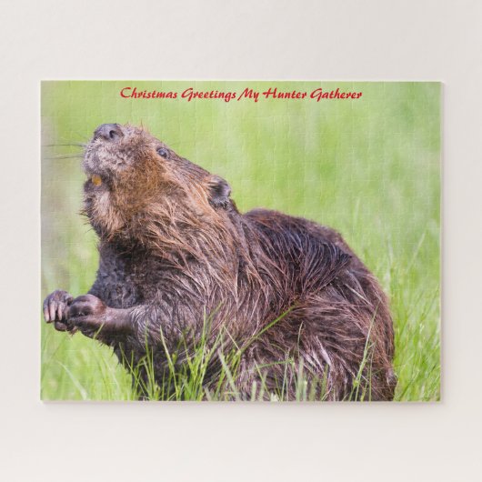 Weihnachtsgrüße Mein Jäger Gatherer Puzzle (Horizontal)