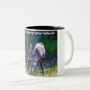 Weihnachtsgrüße mein Jäger und Sammler Zweifarbige Tasse