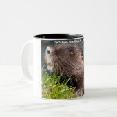 Weihnachtsgrüße Mein kleiner Biber Zweifarbige Tasse (Vorderseite Links)