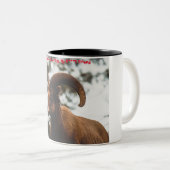 Weihnachtsgrüße Mein Liebling Zweifarbige Tasse (VorderseiteRechts)