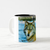 Weihnachtsgrüße "Mein Partner" , "Alpha Male", Zweifarbige Tasse (Vorderseite Links)