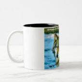 Weihnachtsgrüße "Mein Partner" , "Alpha Male", Zweifarbige Tasse (Links)