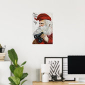 Weihnachtsgrüße mit Binokularen Poster (Heimbüro)