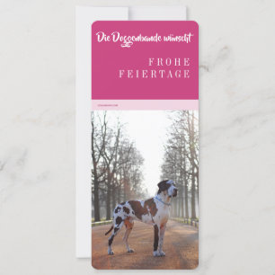Weihnachtsgrüße mit Deutsche Dogge Karten