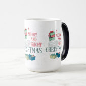 Weihnachtsgrüße mit einem Polar-Bär Verwandlungstasse (VorderseiteRechts)