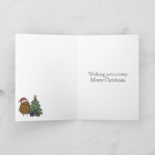 Weihnachtsgrüße mit einer Kartoffel Feiertagskarte (Innenseite)