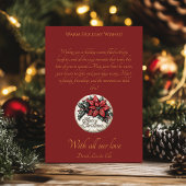 Weihnachtsgrüße mit festlichen Strümpfen Einladung