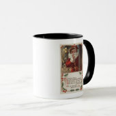 Weihnachtsgrüße mit Hand auf Bart Tasse (VorderseiteRechts)