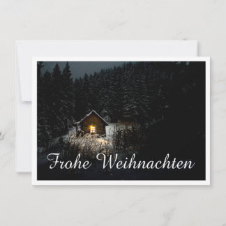 Weihnachtsgrüße mit Hexenhaus