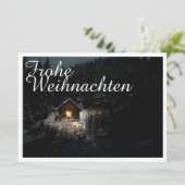 Weihnachtsgrüße mit Hexenhaus (Stehend Vorderseite)