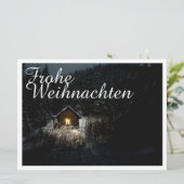 Weihnachtsgrüße mit Hexenhaus (Stehend Vorderseite)