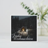 Weihnachtsgrüße mit Hexenhaus (Stehend Vorderseite)