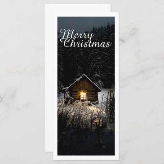 Weihnachtsgrüße mit Hexenhaus (Vorne/Hinten)