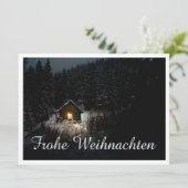 Weihnachtsgrüße mit Hexenhaus (Stehend Vorderseite)