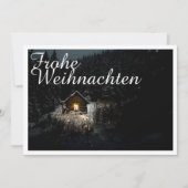 Weihnachtsgrüße mit Hexenhaus (Vorderseite)