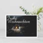 Weihnachtsgrüße mit Hexenhaus (Stehend Vorderseite)