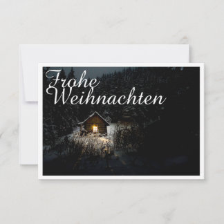 Weihnachtsgrüße mit Hexenhaus