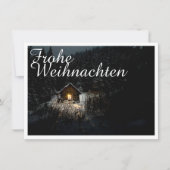 Weihnachtsgrüße mit Hexenhaus (Vorderseite)