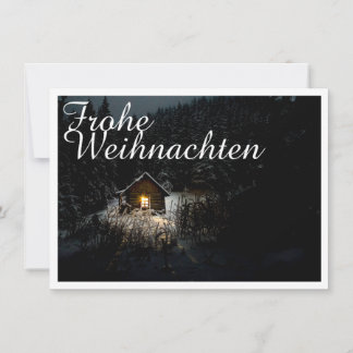 Weihnachtsgrüße mit Hexenhaus