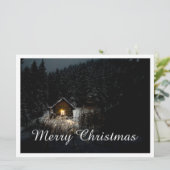 Weihnachtsgrüße mit Hexenhaus (Stehend Vorderseite)