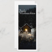 Weihnachtsgrüße mit Hexenhaus (Vorne/Hinten)