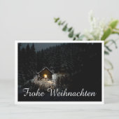 Weihnachtsgrüße mit Hexenhaus (Stehend Vorderseite)