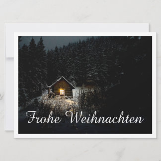 Weihnachtsgrüße mit Hexenhaus