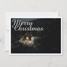 Weihnachtsgrüße mit Hexenhaus