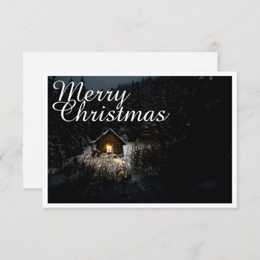 Weihnachtsgrüße mit Hexenhaus (Vorne/Hinten)