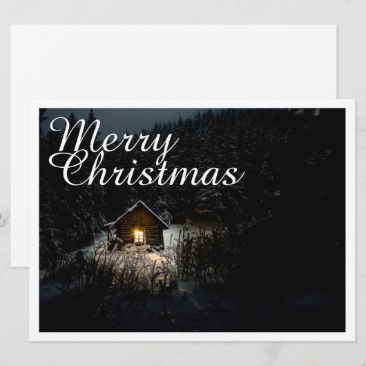 Weihnachtsgrüße mit Hexenhaus (Vorne/Hinten)