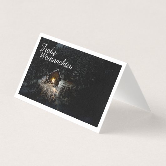 Weihnachtsgrüße mit Hexenhaus (Vorderseite)