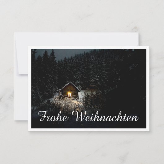 Weihnachtsgrüße mit Hexenhaus (Vorderseite)