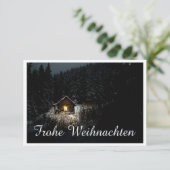 Weihnachtsgrüße mit Hexenhaus (Stehend Vorderseite)