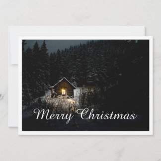 Weihnachtsgrüße mit Hexenhaus