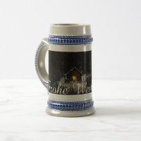 Weihnachtsgrüße mit Hexenhaus