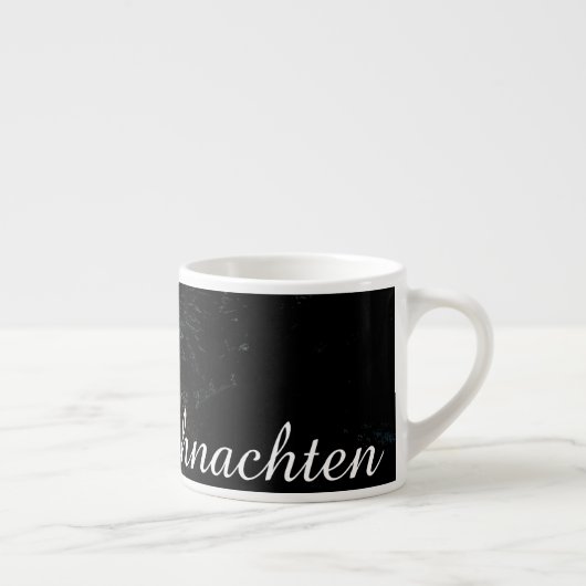 Weihnachtsgrüße mit Hexenhaus Espressotasse (Rechts)