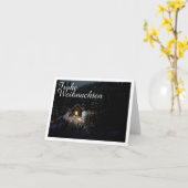 Weihnachtsgrüße mit Hexenhaus Karte (Gelbe Blume)